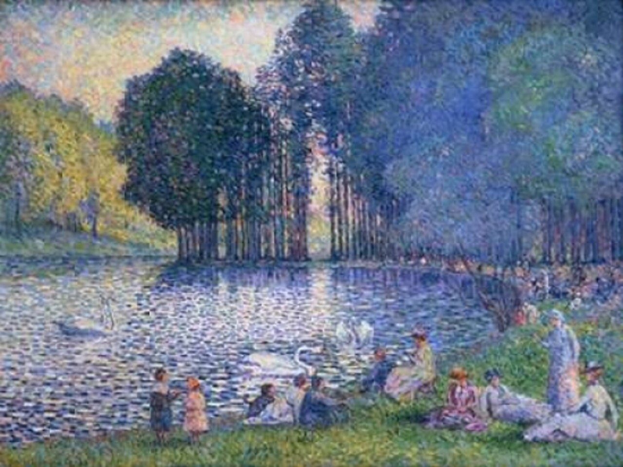 The Lake of the Bois de Boulogne Poster Print by Henri Edmond Cross - Item # VARPDX3HE039